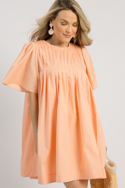 Papaya Pleated Dress - 0506-31p.jpg