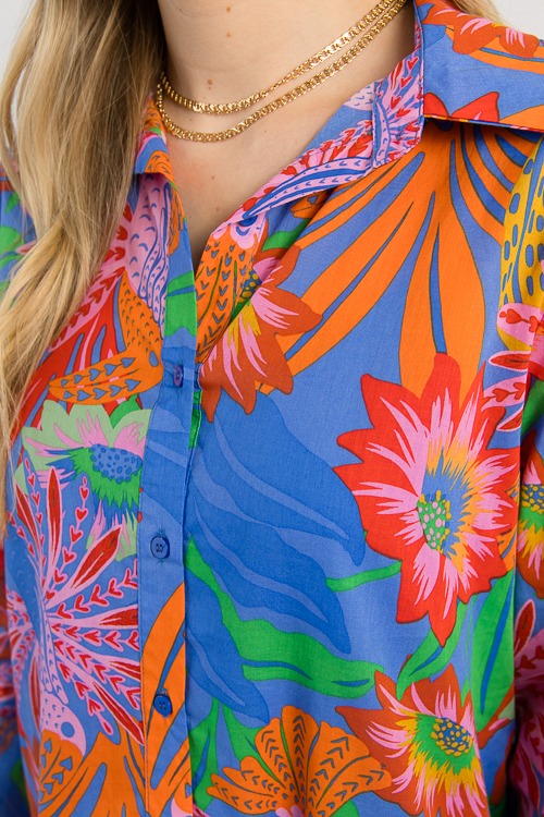 Floral Shirt Dress, Blue Pink - 0507-113.jpg