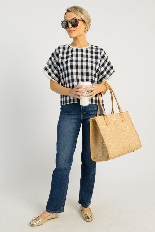 Gingham Tweed Top, Navy - 0508-143.jpg
