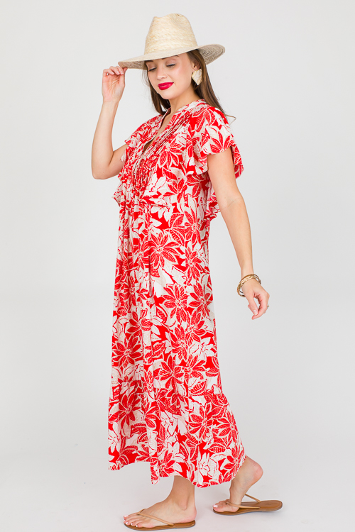 Donna Maxi, Red Floral