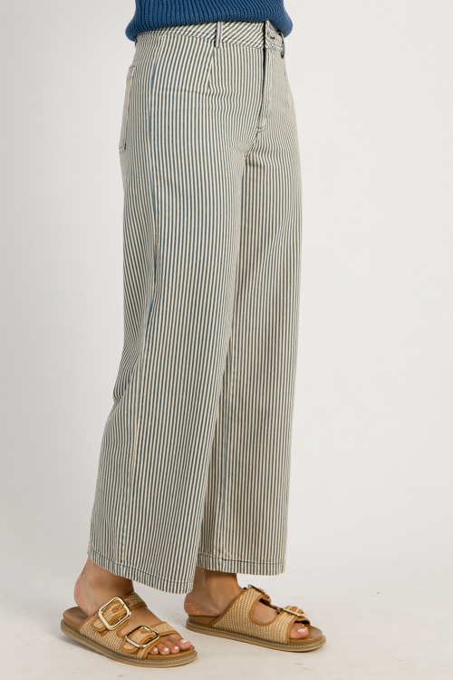Striped Wide Leg Pants, Blue - 0513-104.jpg