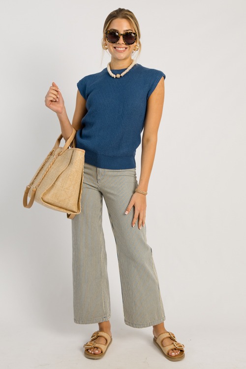 Striped Wide Leg Pants, Blue - 0513-99.jpg
