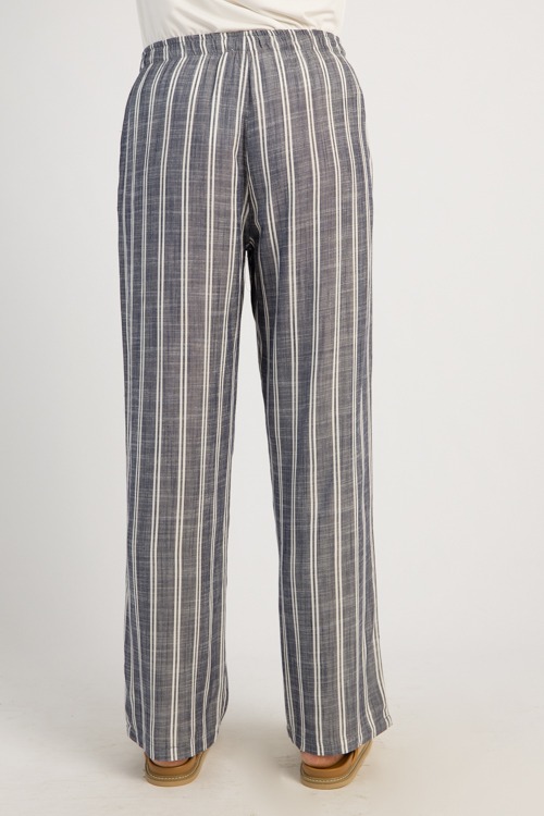 Pull-On Stripe Pants, Navy White - 0515-10.jpg