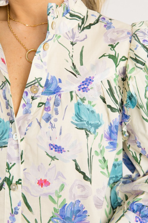 Painted Floral Button Top, Blue - 0522-58.jpg