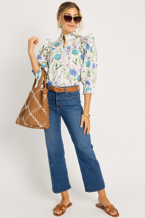 Painted Floral Button Top, Blue - 0522-60.jpg