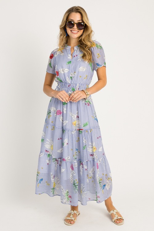 Tropic Blooms Stripe Maxi, Blu - 0528-29.jpg