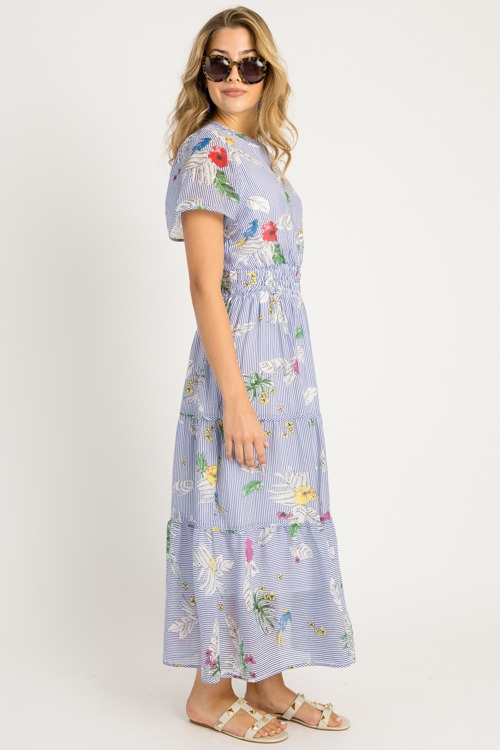 Tropic Blooms Stripe Maxi, Blu - 0528-31.jpg