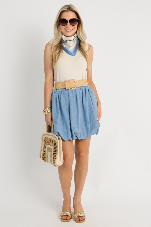 Chambray Bubble Hem Skirt, Lt B - 0530-145.jpg