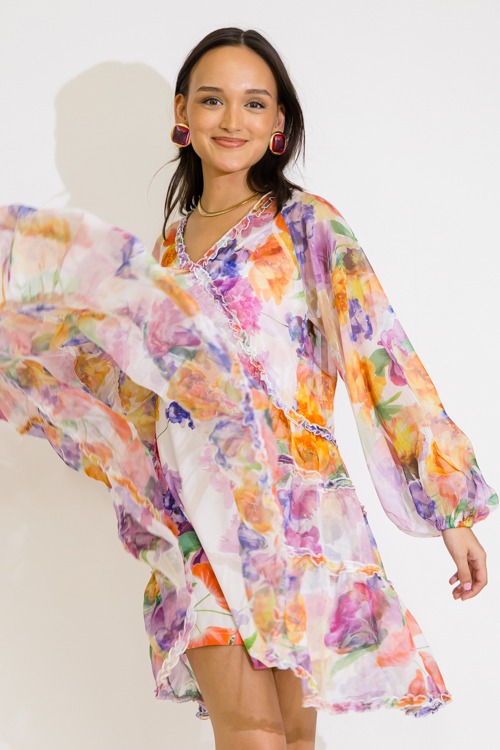 Ruffle Tier Floral Dress, Multi - 0604-40.jpg