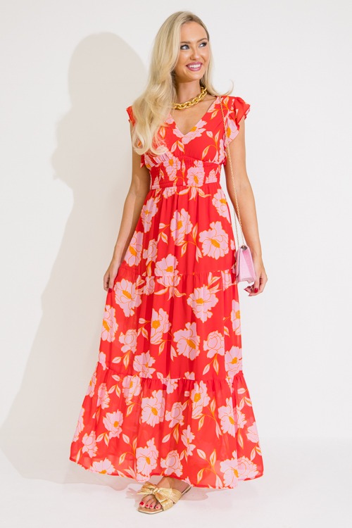 Smock Waist Floral Maxi, Red - 0609-32.jpg