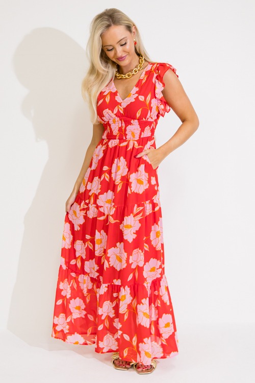 Smock Waist Floral Maxi, Red - 0609-35.jpg