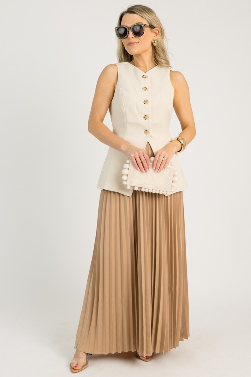 Pleated Satin Maxi Skirt, Sand - 0612-26.jpg