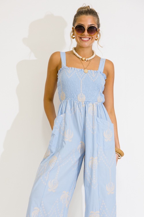 Palm Embroidery Jumpsuit, Lt Bl - 0616-187.jpg