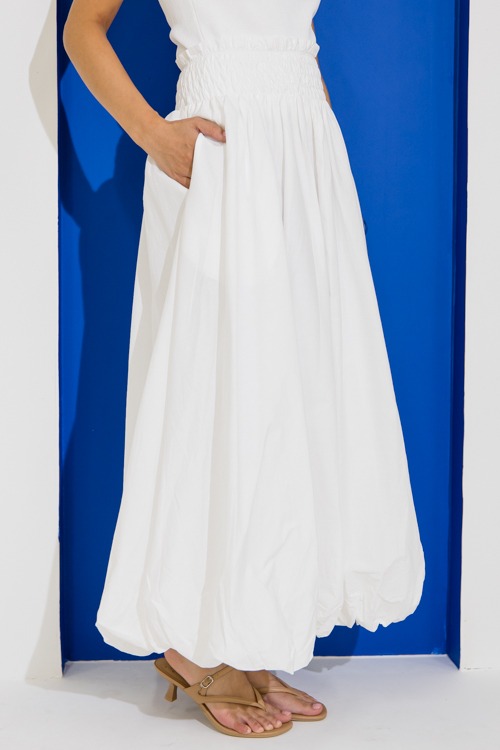 Bubble Hem Maxi Skirt, White - 0616-296h.jpg