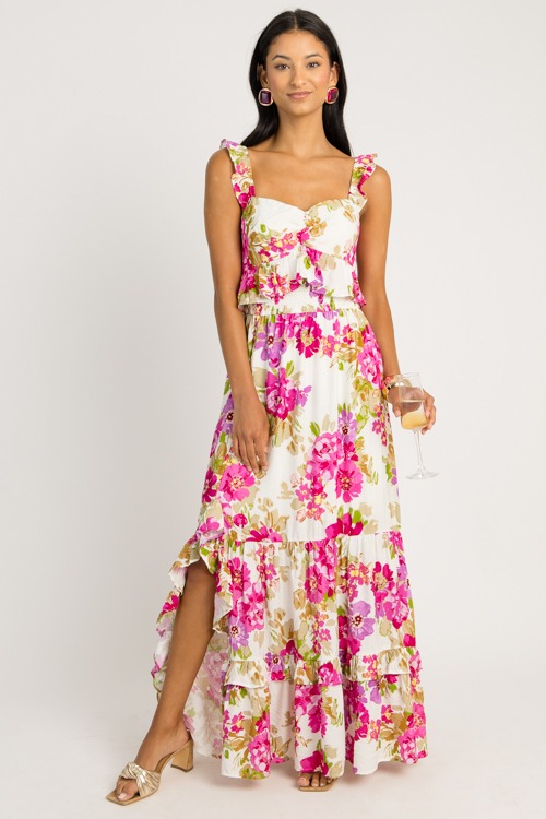 Floral Beauty Ruffle Maxi, Cream - 0617-74h.jpg