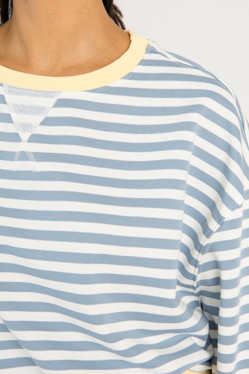Stripe Rib Trim Sweatshirt, Antique Blue - 0625-113.jpg