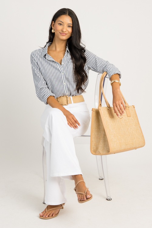 Classic Striped Shirt, Denim Bl - 0625-78p.jpg