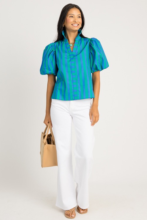 Bold Stripe Top, Green Blue - 0626-73h.jpg