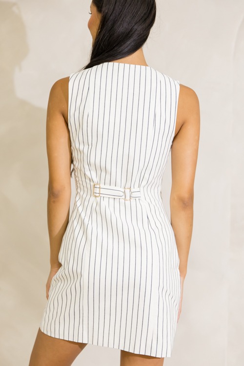 Striped Button Dress, Natural/Black - 0627-373h.jpg