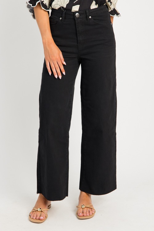 Raw Hem Wide Leg Pants, Black - 0701-40.jpg