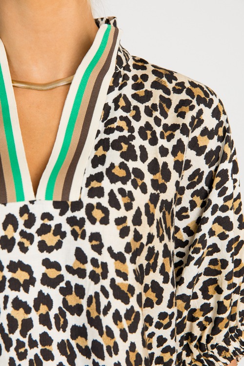 Leopard Stripe Accent Blouse, C - 0701-46.jpg