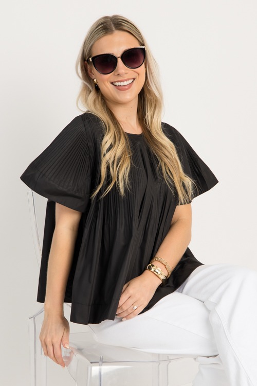 Perfectly Pleated Top, Black - 0702-75p.jpg
