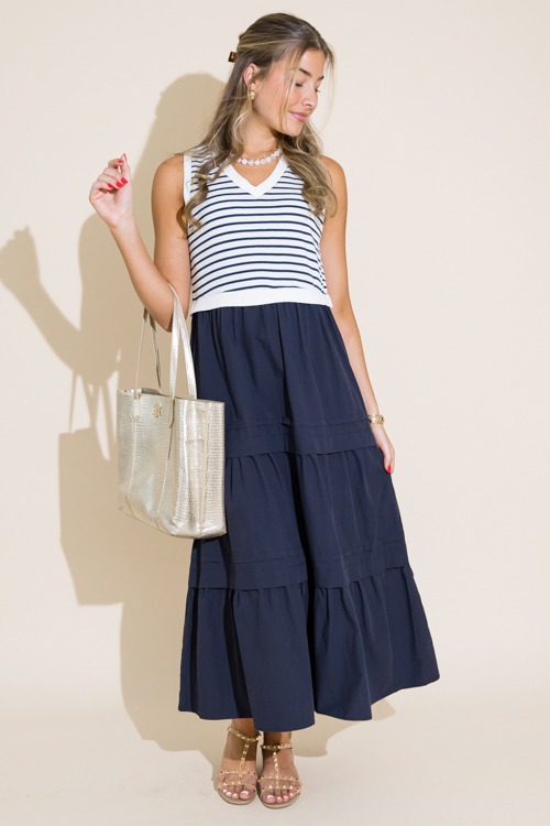 Stripe Bodice Poplin Maxi, Navy - 0711-257.jpg