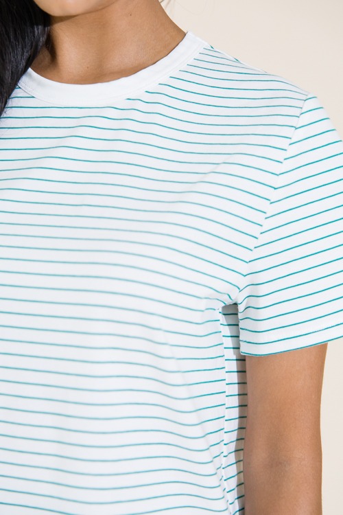 Pinstripe Tee, Ivory/Green - 0711-287.jpg
