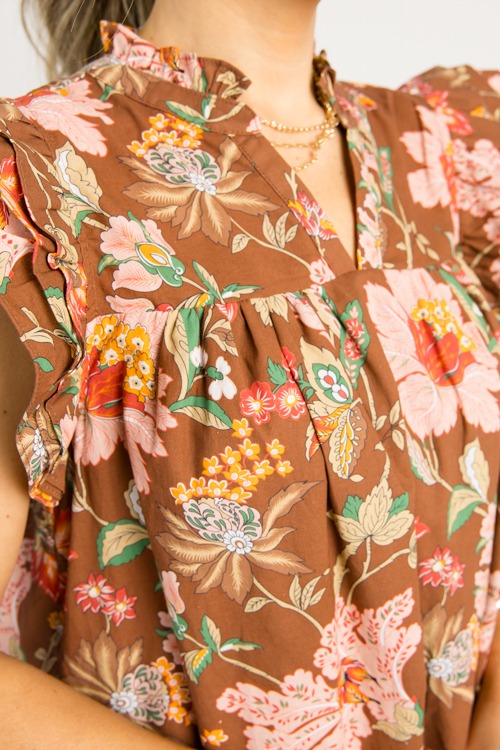 Marlene Floral Dress, Pink/Brow - 0716-21h.jpg