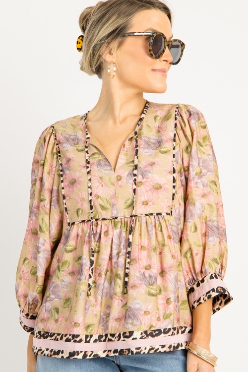Leopard Trim Floral Blouse, Cam - 0716-53p.jpg