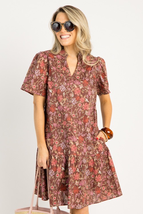 Kelly Floral Dress, Brown - 0716-91h.jpg