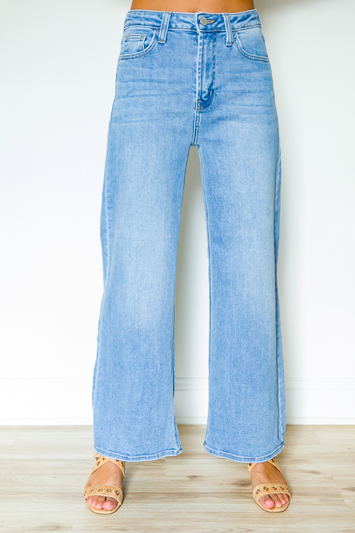 Nina Wide Leg Jeans, Medium