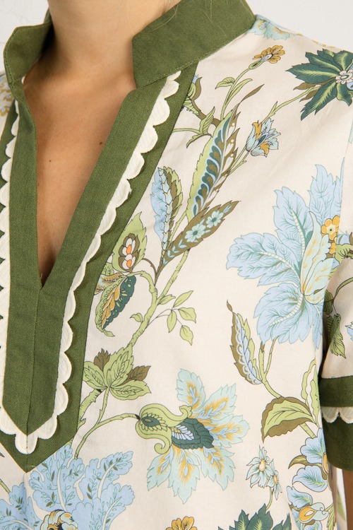 Floral Scallop Border Dress,Ecr - 0724-38.jpg