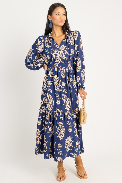 Elsie Printed Maxi, Navy - 0724-56p.jpg