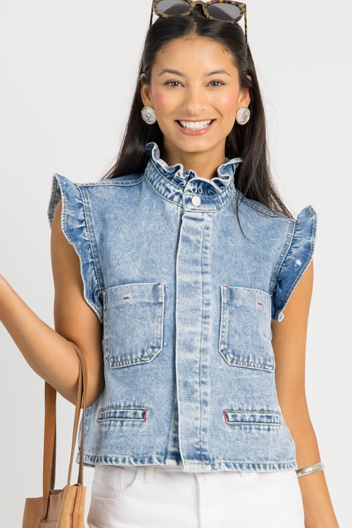 Ruffle Trim Denim Vest, Light - 0725-25h.jpg