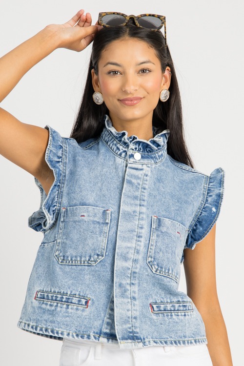 Ruffle Trim Denim Vest, Light - 0725-28.jpg