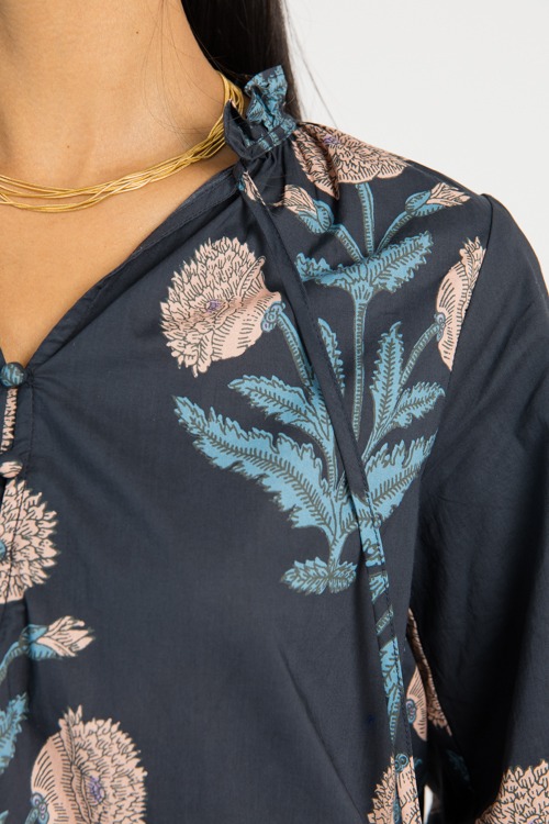 Block Print Button Top, Dk. Nav - 0725-73.jpg