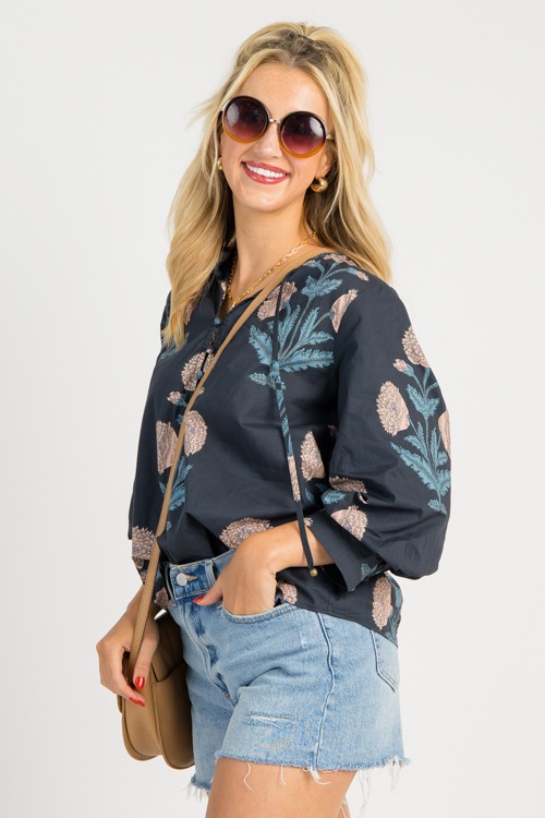 Block Print Button Top, Dk. Nav - 0725-78.jpg