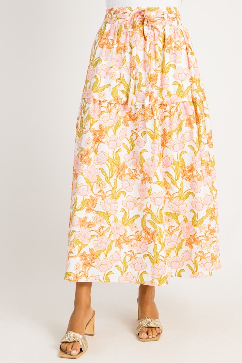 Fresh Floral Maxi Skirt, White - 0728-80p.jpg