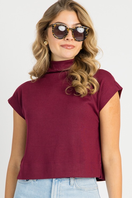 Knit Mock Neck Top, Ruby - 0729-89p.jpg