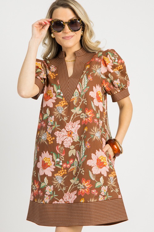 Francine Floral Dress, Brown - 0730-43p.jpg