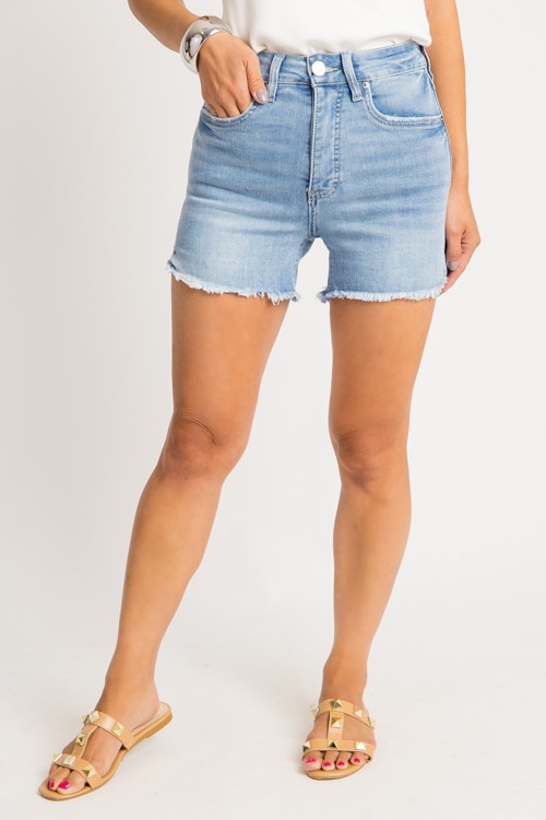 Essential Fray Hem Denim Shorts - 0731-26p.jpg