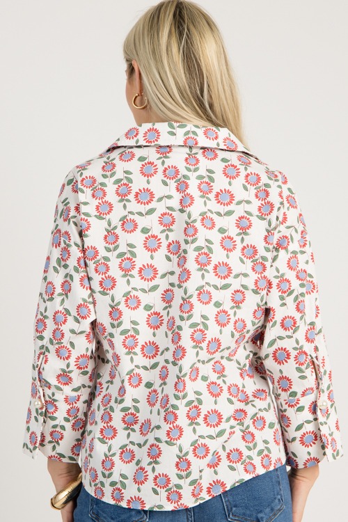 Floral Pearl Button Top, Red/Of - 0731-96.jpg