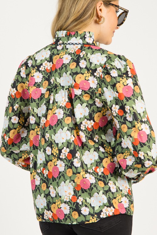 Dahlia Blooms Button Top, Black - 0807-155.jpg