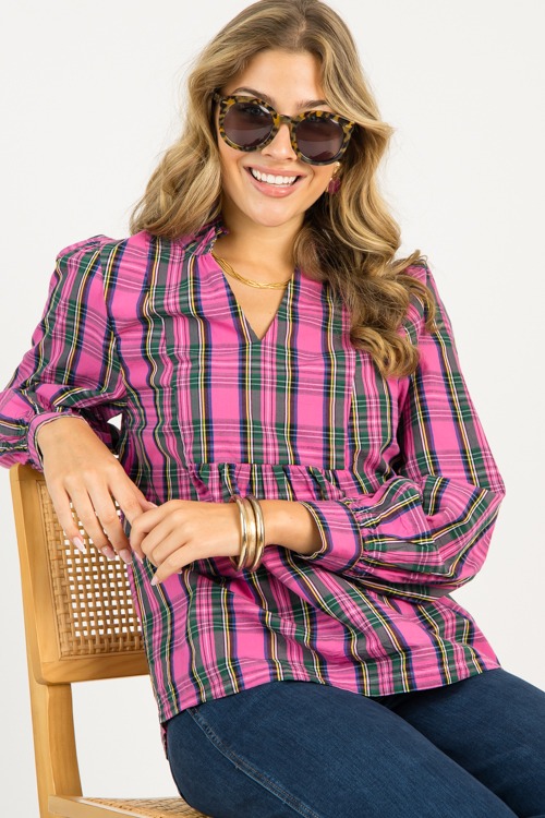Mitzy Plaid Top, Pink - 0807-91p.jpg