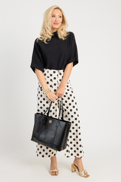Polka Dot Pocket Pants, Black - 0811-102h.jpg