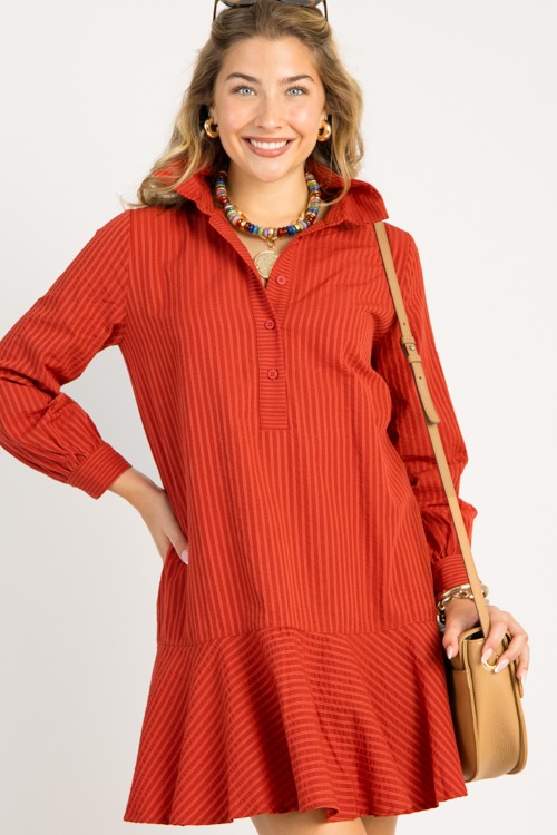 Serena Stripe Dress, Rust - 0813-115.jpg