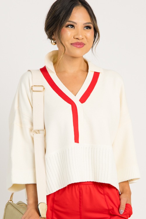 Stripe Accent Sweater, Ivory - 0813-17p.jpg