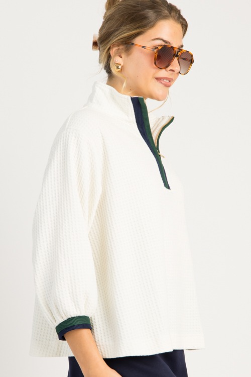 Texture Stripe Trim Pullover,Ec - 0813-6.jpg