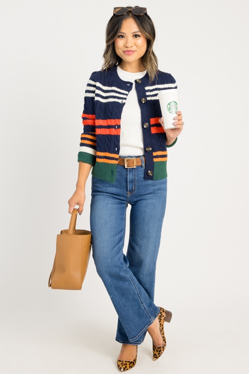 Multi Stripe Cable Cardi, Navy - 0813-62p.jpg